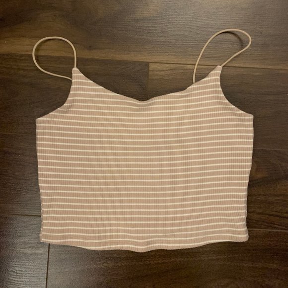 GARAGE | striped cropped tank - Picture 1 of 4